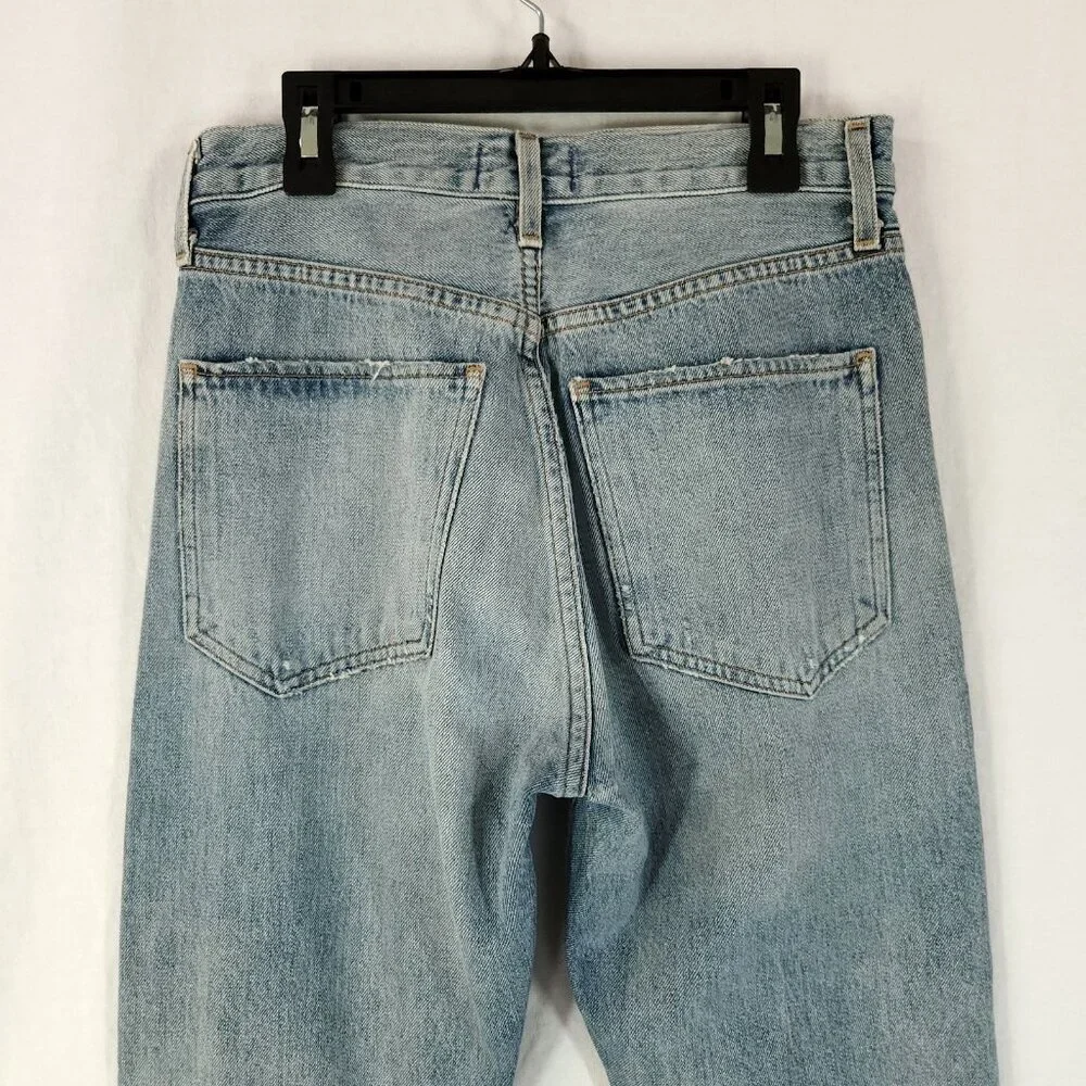 AGOLDE 90's Loose Fit Jeans Womens 25 Distressed High Rise Button Fly - Picture 10 of 13